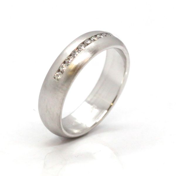 Brillant Bandring 585er Weißgold GR 51 0,30 Ct Diamanten im Brillantschliff (10854)