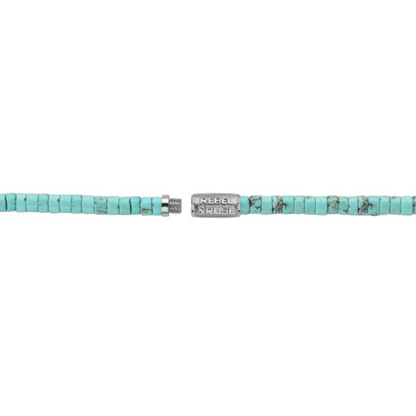 Rebel & Rose Halskette "Slices Turquoise" 55 cm RR-NL042-S-55 NEU
