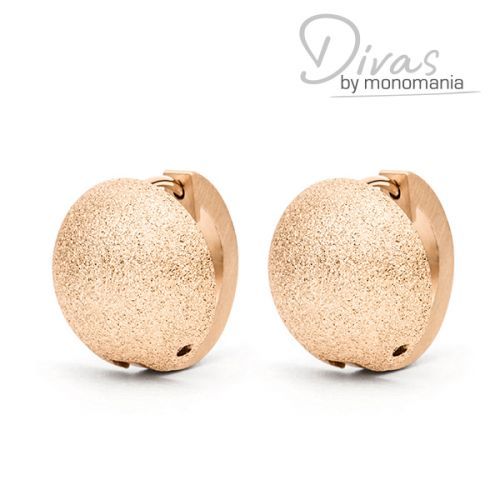 monomania DIVAS Klappcreolen Edelstahl PVD Roségold NEU