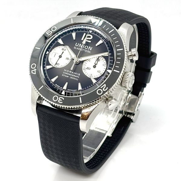 UNION Glashütte Noramis Chronograph Automatic Ref. D012.927A Box und Papiere aus 04/24 (32466)