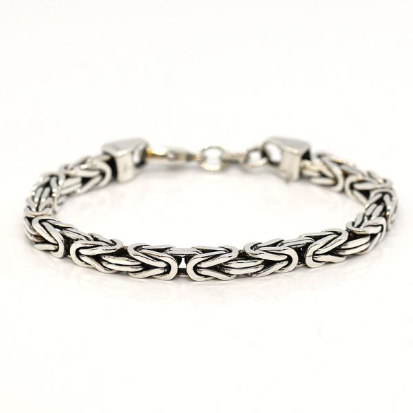 Königsketten Armband Rund 925er Silber 21,5 cm 5,8 mm TOP