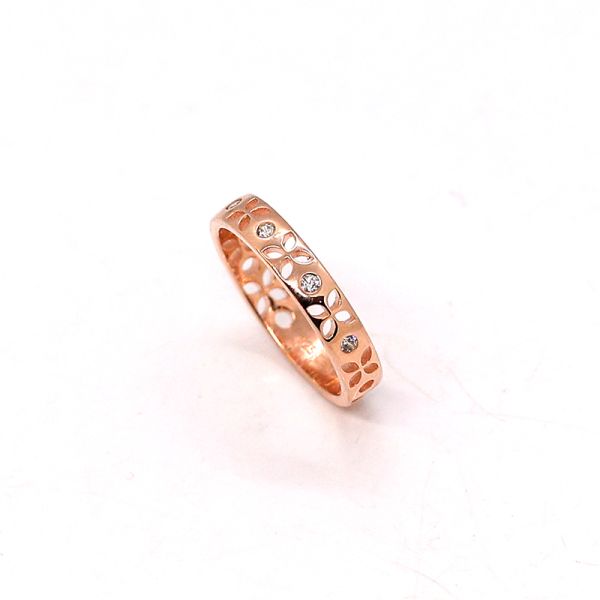 Damen Ring 925er Roségold palttiert Zirkonia GR 56 S-01336R/56 NEU
