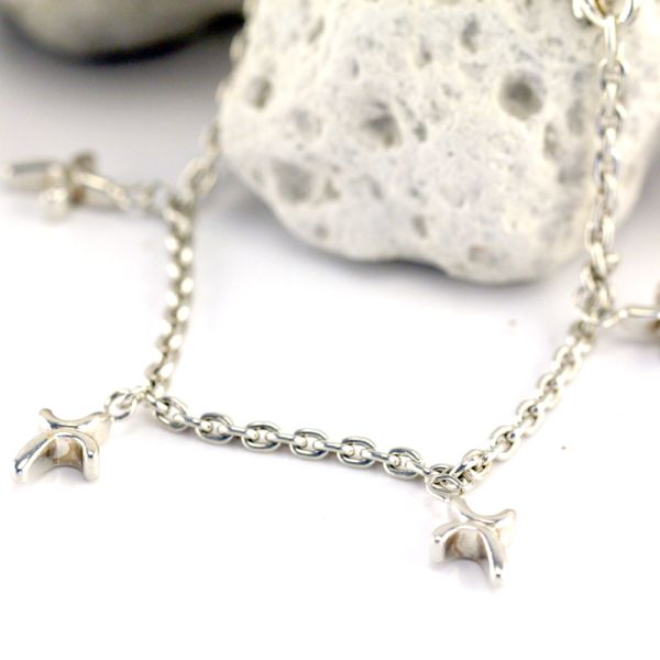 FOSSIL Silber Damen Armband 925er Sterling Silber Phantasiemuster (134)