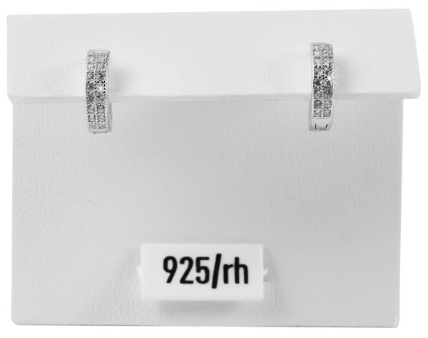 Creolen "Conny" 925er Silber rhodiniert Zirkonia 5300161-001 NEU