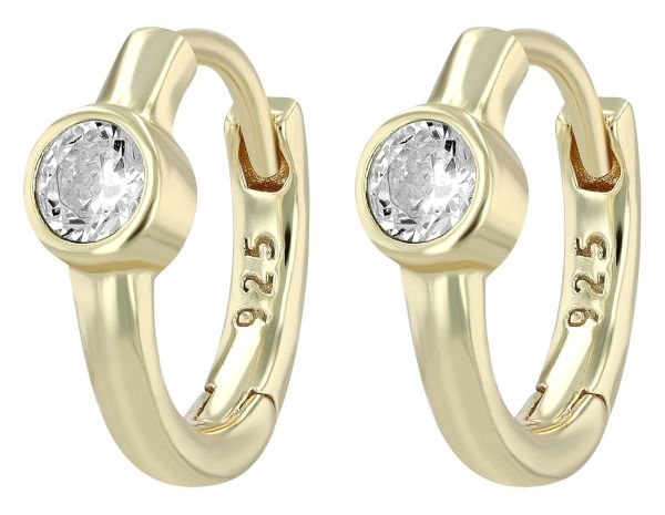 Creolen "Mexine" 925er Silber vergoldet Zirkonia 5300688-006 NEU