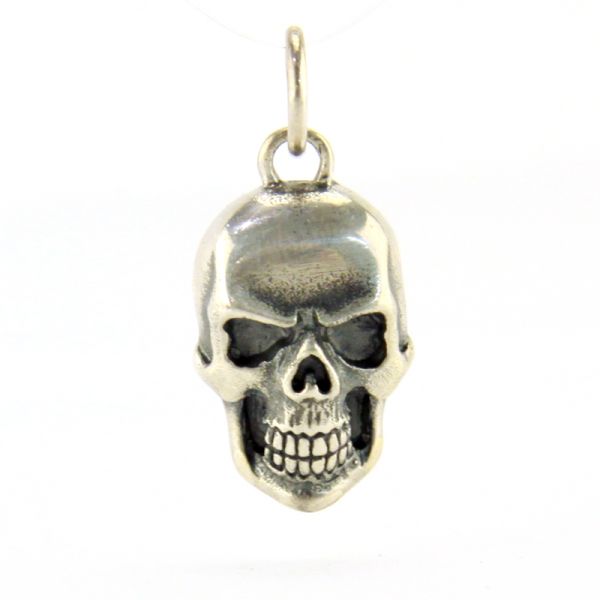 JJJ LA Anhänger "SMALL SILVER SKULL" kleiner Totenschädel in 925er Silber Herren Damen
