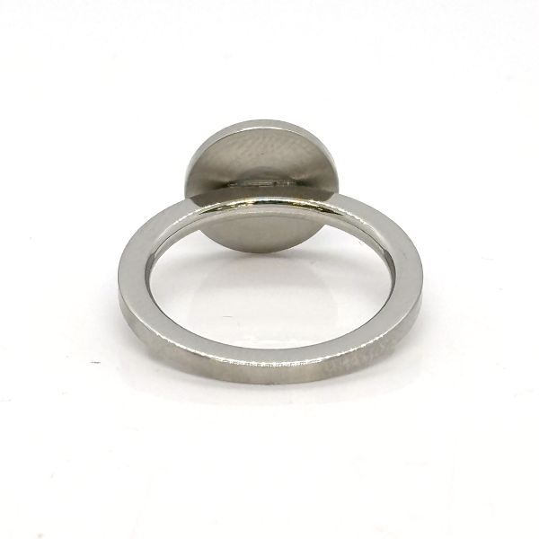 monomania Ring "ORBIS" Edelstahl silber schwarz GR. 56 NEU