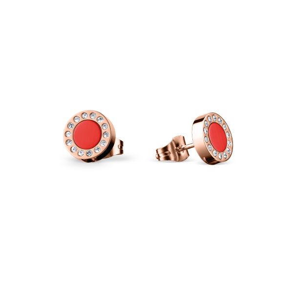 BERING Ohrstecker Arctic Symphony rosé gold glänzend rot 707-349-05 NEU