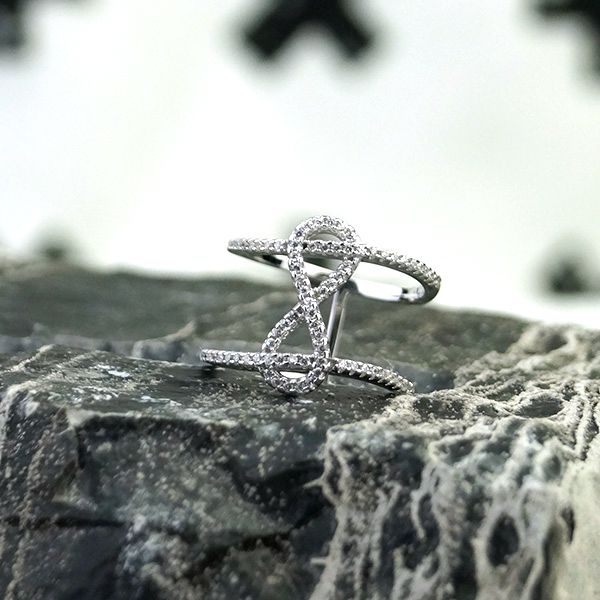 Damen Ring "Infinity" 925er Silber Silber Kubic Zirkonia GR 55 (US 7) BR11700-7