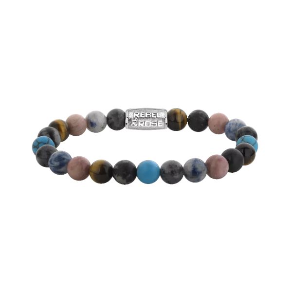 Rebel & Rose Armband "Ocean Coral" 8 mm RR-80117-S-M 17,5 cm NEU