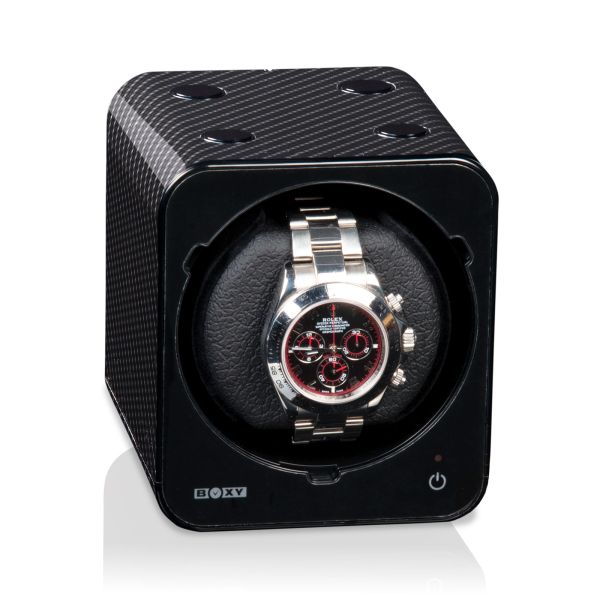 Beco Uhrenbeweger Boxy Fancy Brick - Carbon ohne Netzteil Artikel 70002-121 NEU