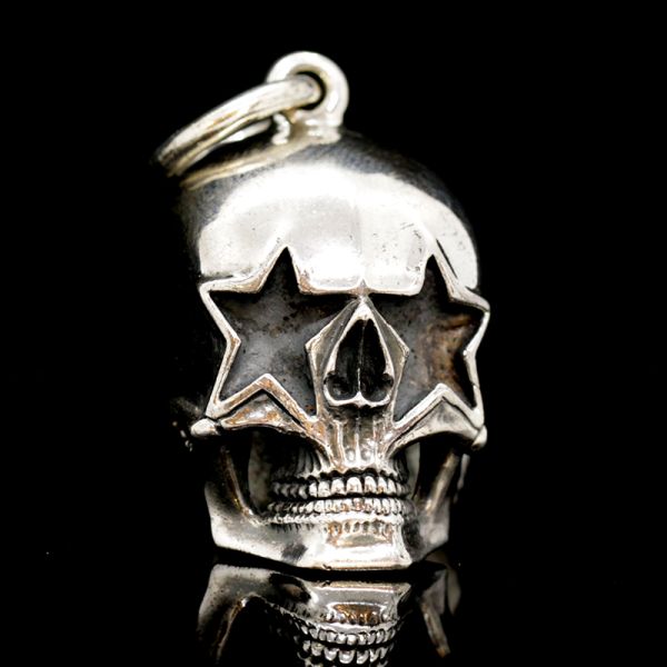 Anhänger "STARSKULL" Totenschädel 925er Silber 23 x 50 mm NEU