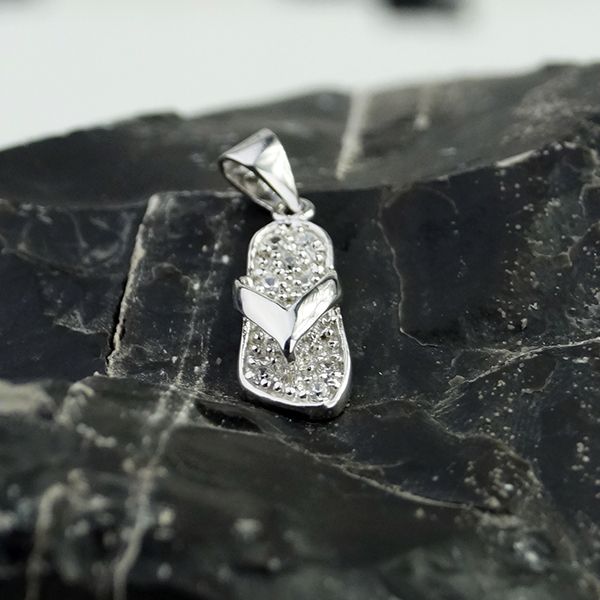 Anhänger "FLIP FLOP" 925er Silber rhodiniert Kubic Zirkonia BP04688