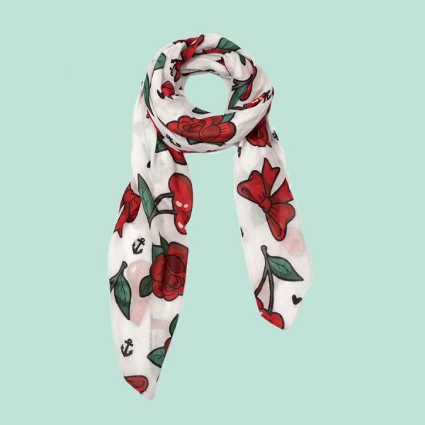 Doodle Scarf Schal "CHERRY VINTAGE" DOFO005 NEU