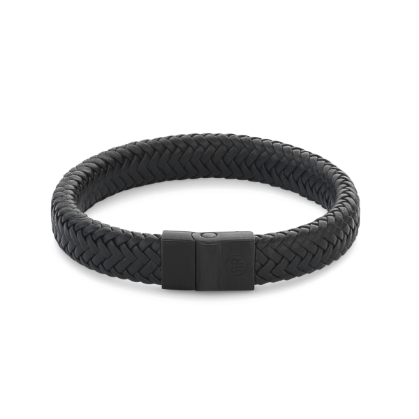 Rebel & Rose Armband "Full Metal Herringbone Black Black" 17,5 cm RR-M0020-B-M NEU