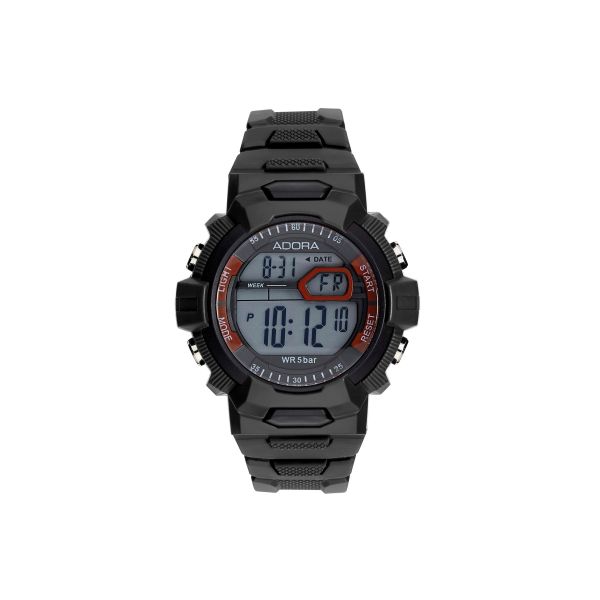 Adora LCD Armbanduhr Kunsttoff 5 bar Al3536 NEU