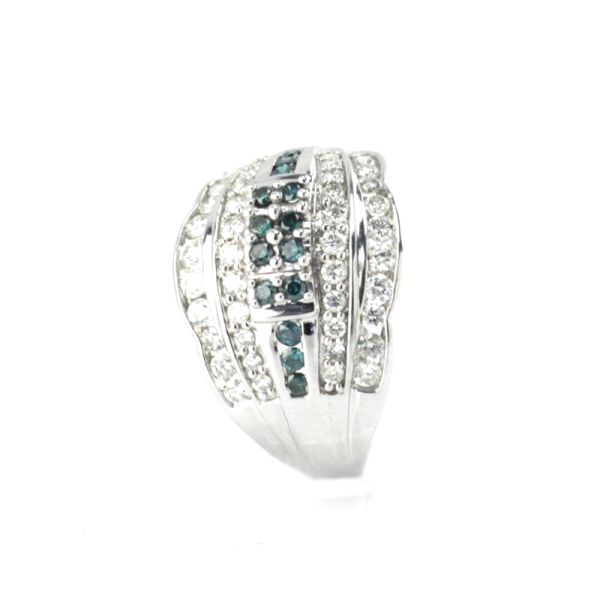 Cocktail Brillant Ring 585er Weißgold 0,86 Ct Diamanten im Brillantschliff GR 54 NEU (6679)