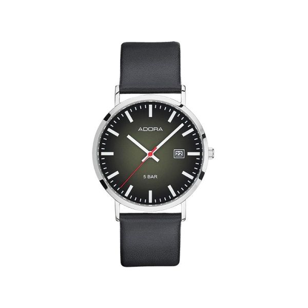 Adora Unisex Armbanduhr Edelstahl Bahnhofsuhr AB6563 NEU