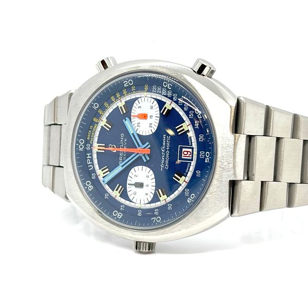 Breitling Vintage TransOcean Chrono Edelstahl Ref. 2119 Caliber-12 Revisioniert (26676)