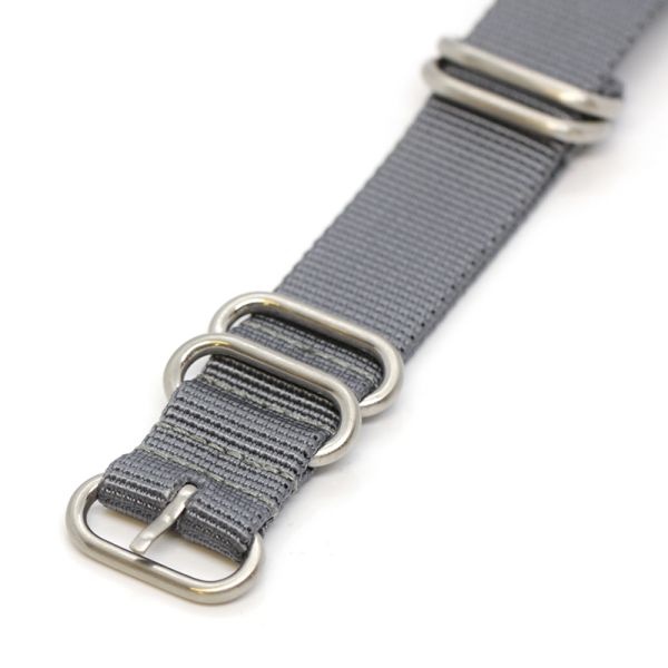 Uhrenarmband Natoband "INDIANA" 22 mm Textil grau NEU