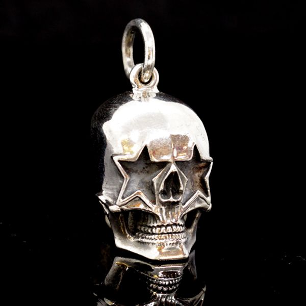 Anhänger "STARSKULL" Totenschädel 925er Silber 23 x 50 mm NEU