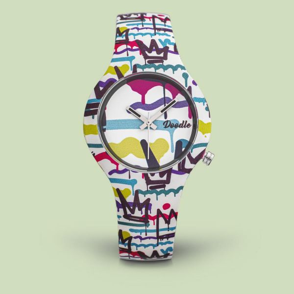 Doodle Damen Uhr SPRAY PAINT DOODLE WATCH DO35018 NEU
