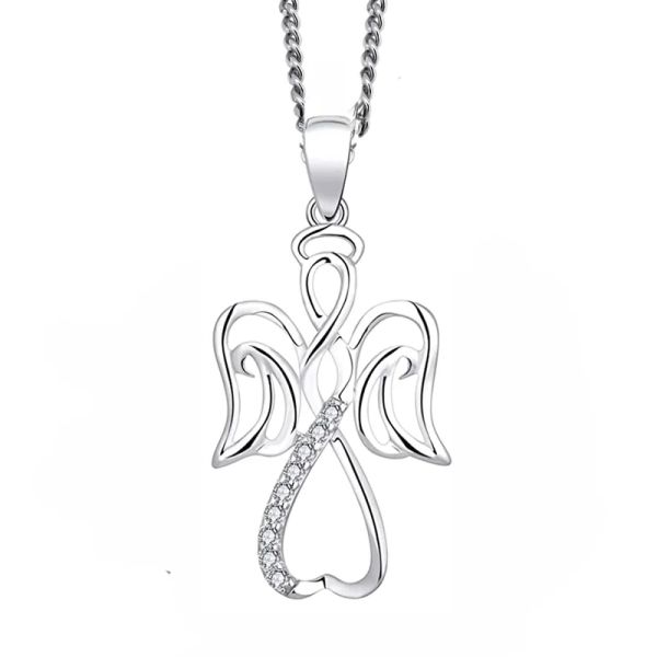 Anhänger "Engel" 925er Silber rhodiniert Kubic Zirkonia BPREAN02 NEU