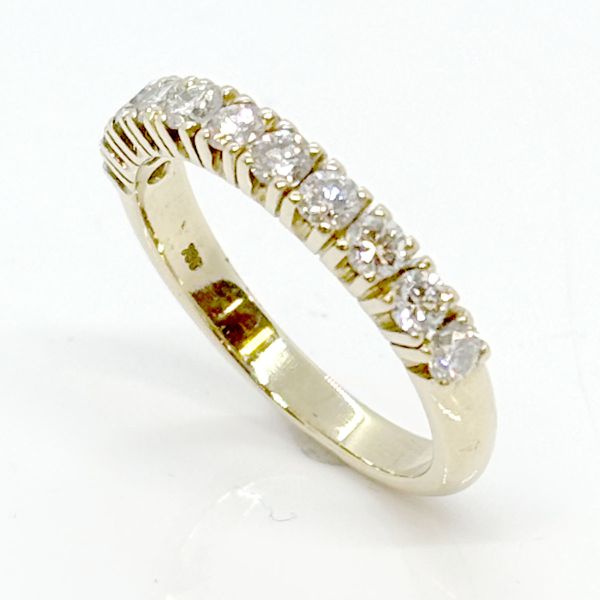Diamant Ring Habmemoire 750er Gelbgold GR 57 ca. 0,77 Ct Diamanten im Brillantschliff (26128)