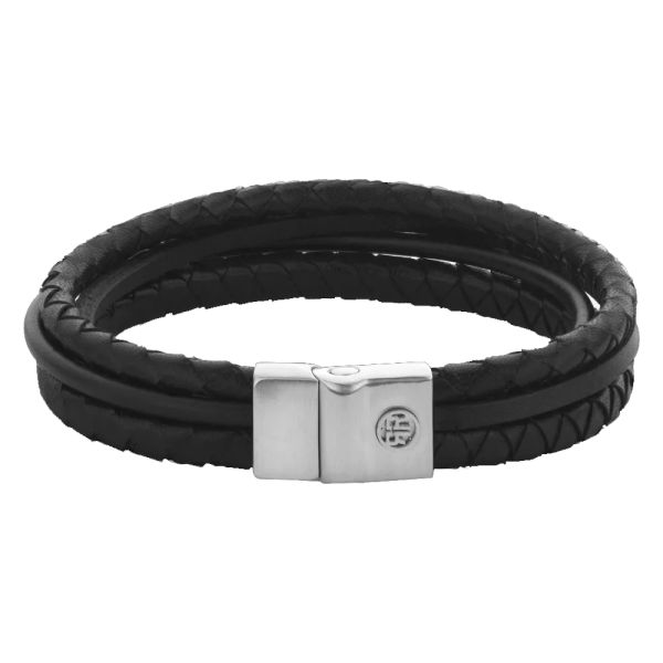 Rebel & Rose Armband "Full Metal Premium Combo 12mm Black 19 cm RR-M0054-S-L NEU