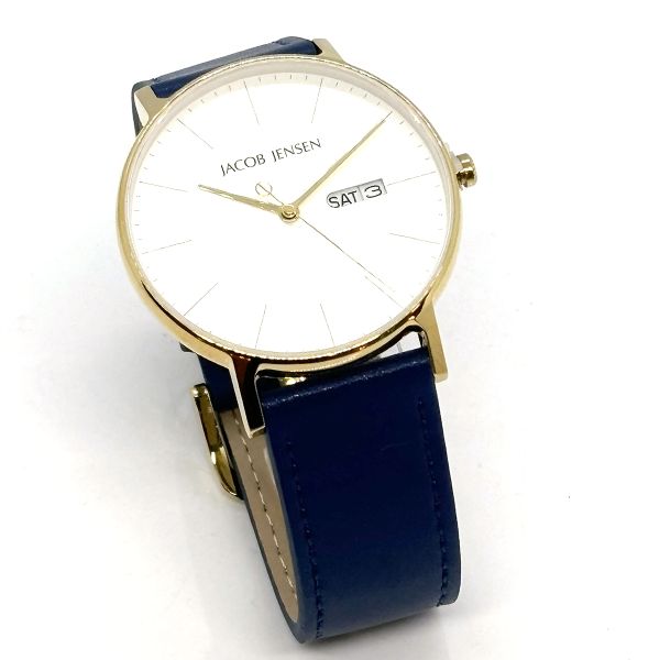 JACOB JENSEN Herren Armbanduhr TIMELESS NORDIC CONTEMPORARY Titan 166 Ø 40 mm NEU