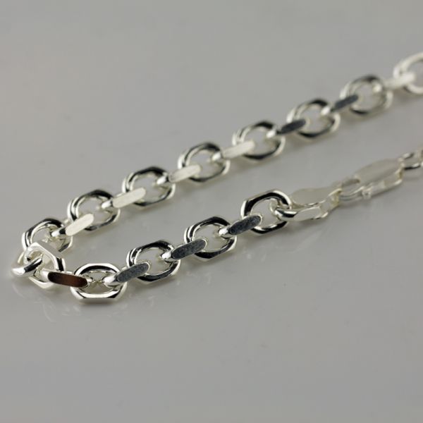 Ankerkette 925er Silber 6,2 mm Länge 70 cm NEU