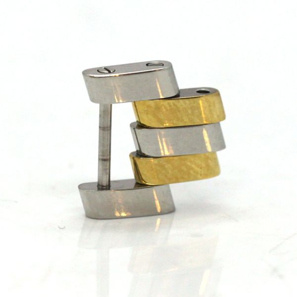 Breitling Ersatzglied Gebraucht Stahl Gold für Pilotband 14 mm Breite (1736)