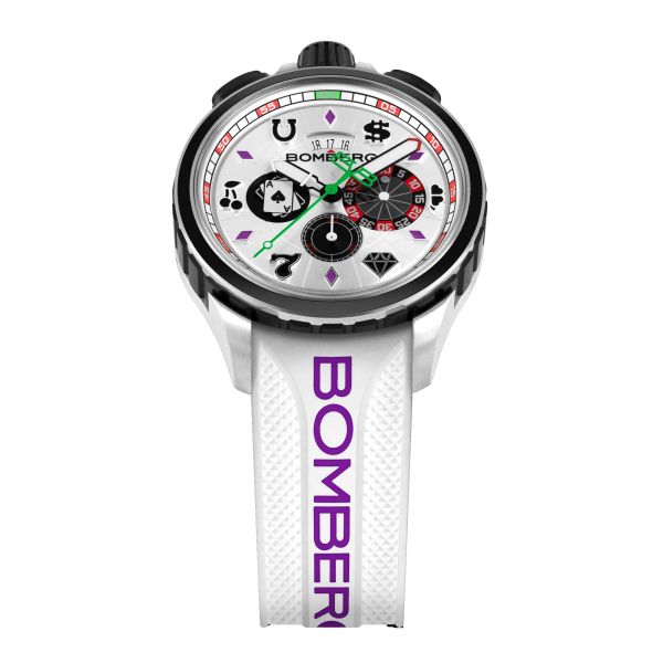 BOMBERG BOLT-68 HERITAGE CASINO WHITE BS45CHSS.075-3.12 Ltd. Edition NEU