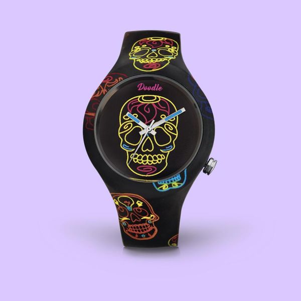 Doodle Uhr BLACK SKULL DOODLE WATCH DOCA004 NEU