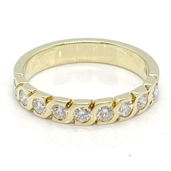 Diamant Ring Habmemoire 585er Gelbgold GR 68 ca. 1,44 Ct Diamanten im Brillantschliff (25759)