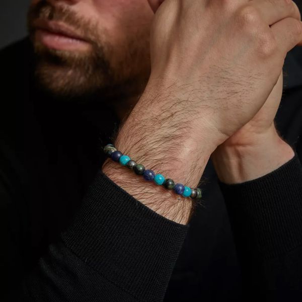 Rebel & Rose Armband "Blue Nights Vintage" 8 mm RR-80108-V-M 17,5 cm NEU