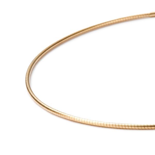 monomania Omega-Collier Halsreif antiallergen 750er / 18 Kt vergoldet 45cm Ø 1,5 mm 40470G-45 NEU