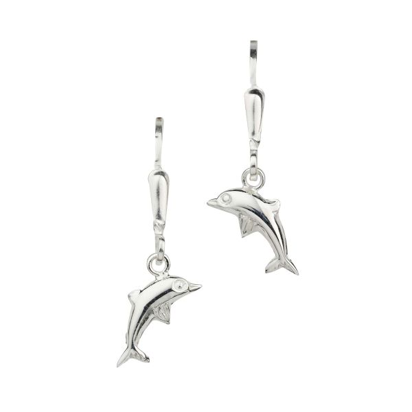 Kinder Ohrpendel 925er Silber rhodiniert Delfin BOH900302 NEU