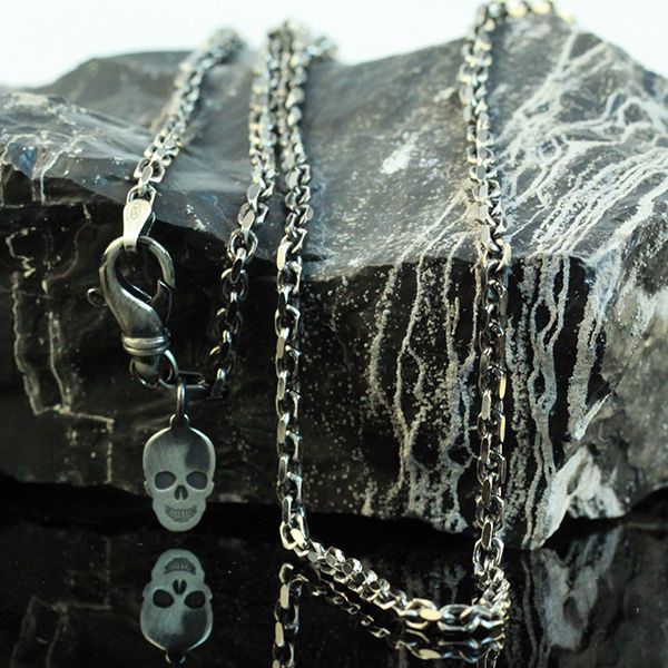 JJJ LA Ankerkette 925er Silber geschwärzt 70 cm (2,9 mm)