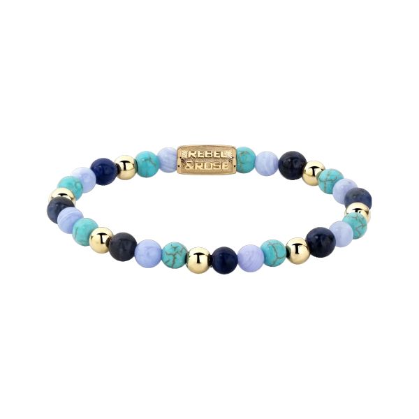 Rebel & Rose Armband "Winter Blues" 6 mm RR-60043-S-S 16,5 cm NEU