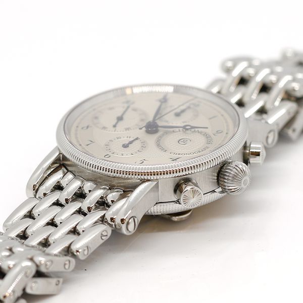Chronoswiss LUNAR Edelstahl Chronograph Ref. CH7523C Full Set (24738)