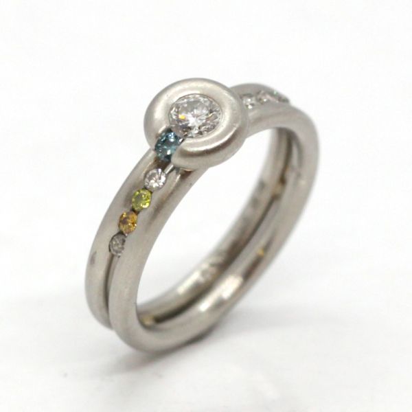 Brillantring 950er Platin 0,45 Ct Diamanten im Brillantschliff GR 53 (13392)