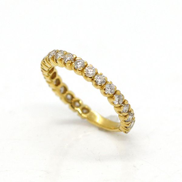 Memoire Diamant Ring 750er Gelbgold GR 55 1,00 ct Diamanten im Brillantschliff (21737)