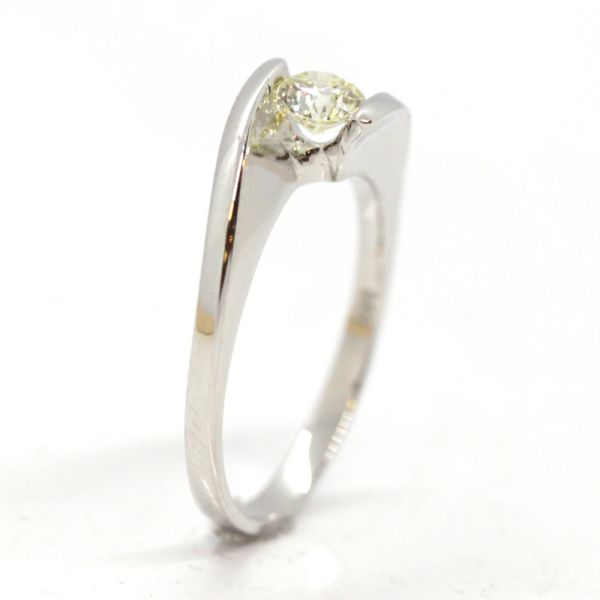 Brillant Spannring 585er Weißgold 0,30 Ct Diamanten im Brillantschliff GR 54 NEU
