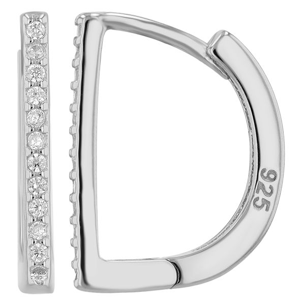 Creolen "Marielle" 925er Silber rhodiniert Zirkonia 5300549-001 NEU