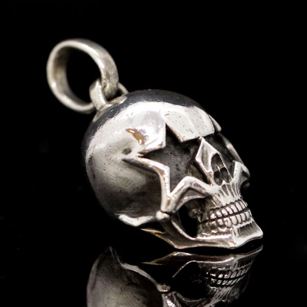 Anhänger "SMALL STAR SKULL" 925er Silber 17,5 x 20 x 34 mm NEU