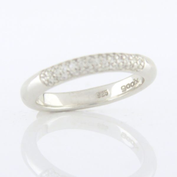 GOOIX Damen Ring Rund 925er Silber Zirkonia GR 56 NEU UVP.: 79,-