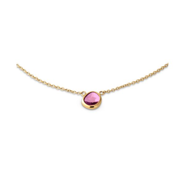 melano Friends Halskette "Layla" Edelstahl Gold Fuchsia FN23GDCZ012 NEU