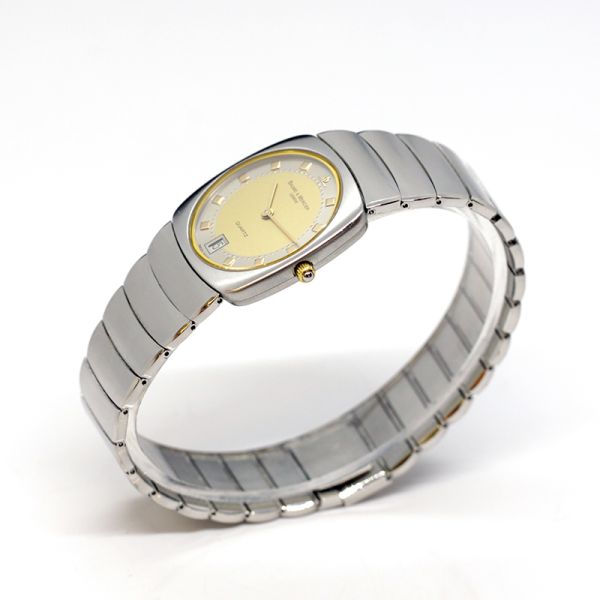 Baume & Mercier Herrenarmband Uhr Quarz Bi Color zweiteiliges Gliederarmband Ref. 5743.3 (15264)