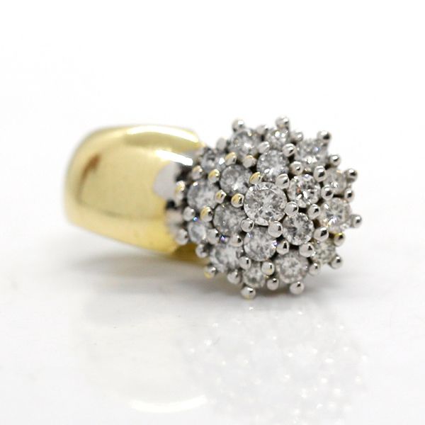 Diamantclip 585er Gebgold Diamanten im Brillantschliff 0,50 Ct (22971)